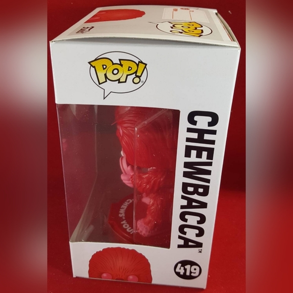 Chewbacca Valentine's Funko # 419 Star Wars Pop (nib) Chewbacca - Picture 5 of 7